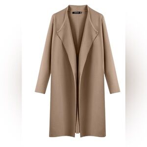 MEROKEETY Long Sleeve Open‎ Front Casual Knit Jacket, Size SMALL